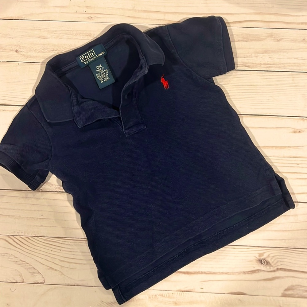 12M Polo by Ralph Lauren collared shirt. Good used condition.